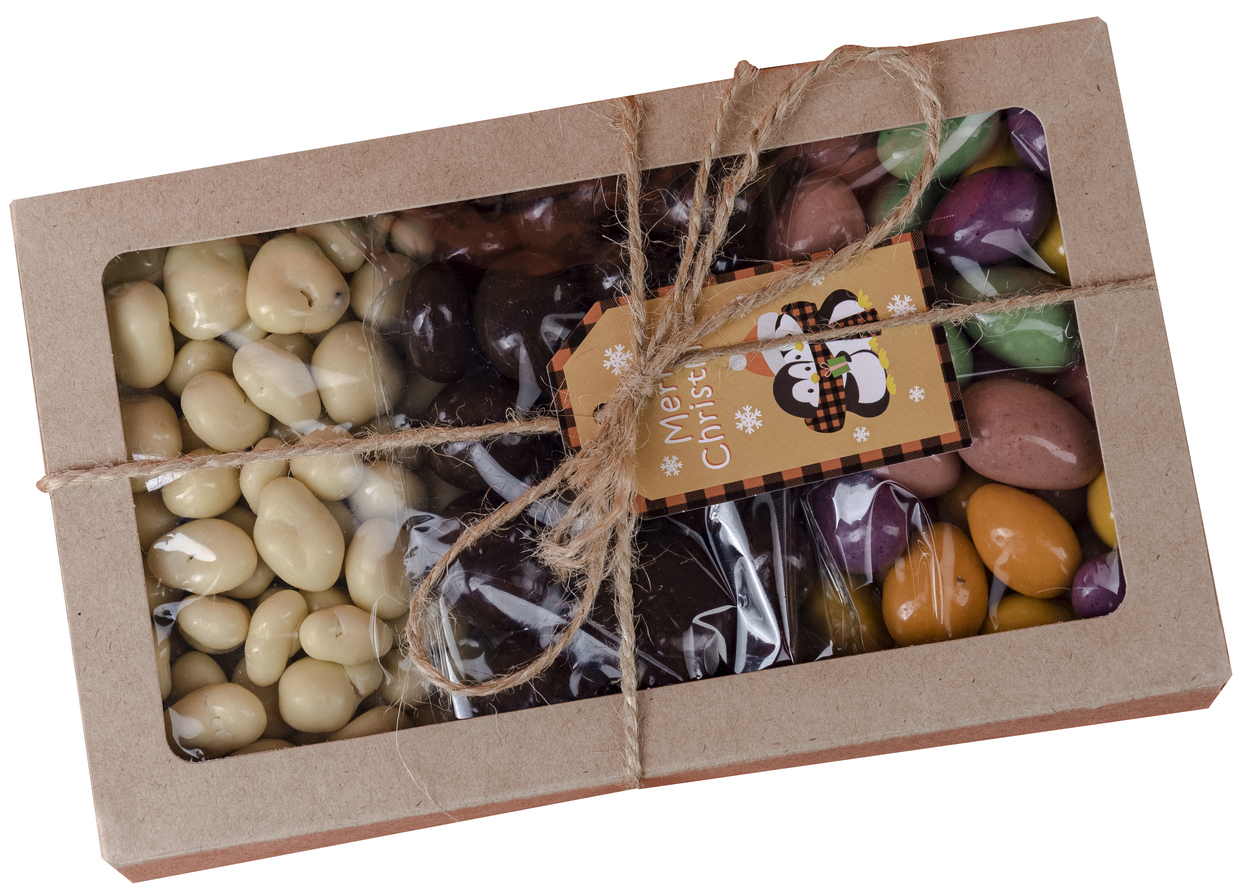 Подарочный набор "Фрукты в бельгийском шоколаде" 450 гр.